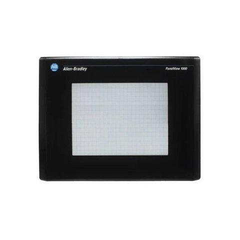 Allen-Bradley 2711-T10G20 PanelView 1000 HMI, 10" touchscreen, gray monochrome, DH+ communication for industrial control systems.
