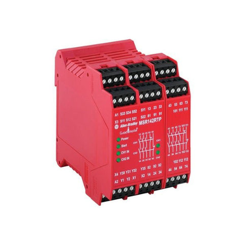 Allen-Bradley 440R-G23216 Guardmaster safety relay, dual channel, DIN rail mount for machine safety systems