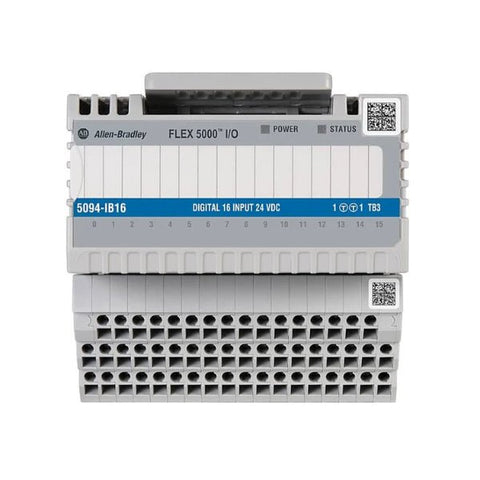Allen-Bradley 5094-IB16 Compact 5000 digital input module, 16-point, 24V DC, for high-speed industrial automation applications.