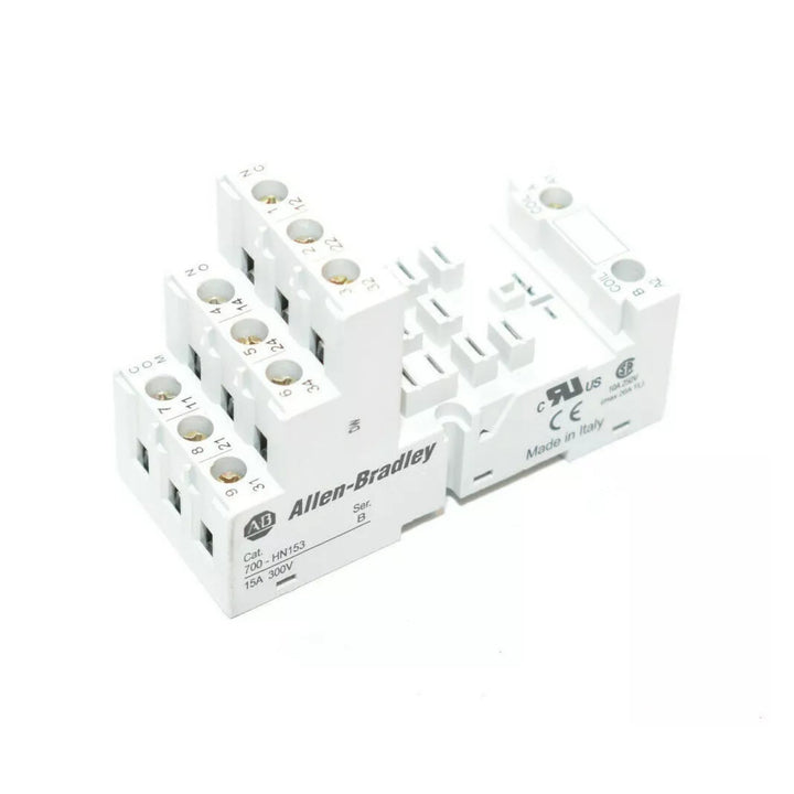 700-HN153, base de montagem de relé Allen-Bradley, ideal para facilitar a instalação e conexão em sistemas de automação.