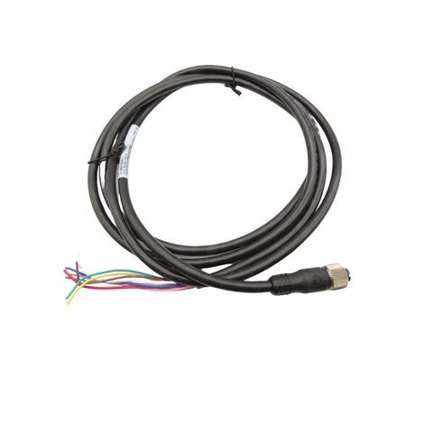 889D-F8AB-2, cabo conector Allen-Bradley de 8 pinos, 2 metros, M12 reto para aplicações industriais e sensores.