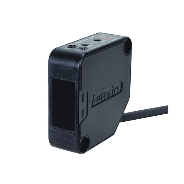 Autonics BEN300-DFR diffuse reflective photoelectric sensor with 300 mm range and compact rectangular housing.