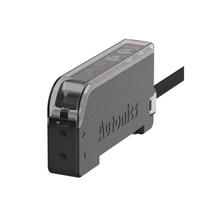 Autonics BF4R diffuse reflective photoelectric sensor with compact design and 100 mm detection range.