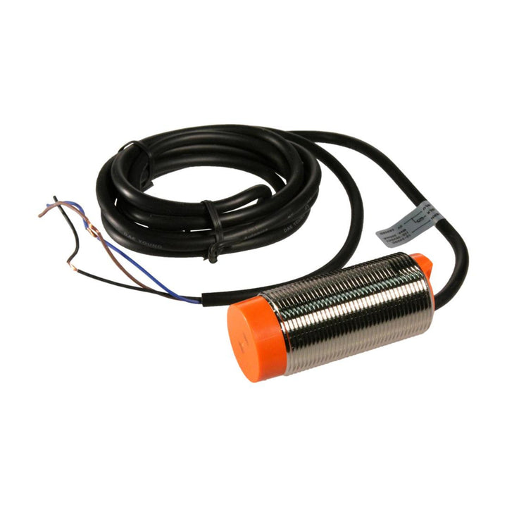 Autonics CR30-15DP capacitive proximity sensor with 15 mm sensing range and durable IP66 cylindrical housing.