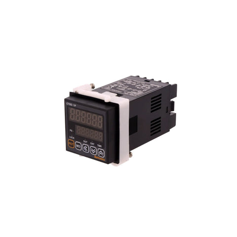 Autonics CT6S-1P4 digital counter with 6-digit LED display and 100–240 V AC power supply.
