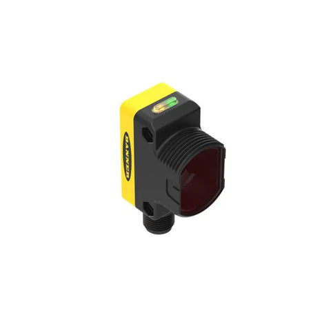 Banner QS30FF400Q ultrasonic sensor with PNP output and IP67 housing for industrial object detection.