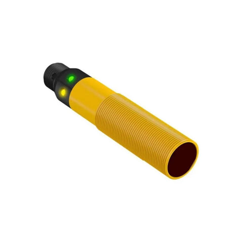 Banner S18SP6FF50Q fixed-focus 50 mm photoelectric sensor for short-range industrial detection.