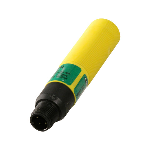 Banner S18SP6LPQ polarized retroreflective photoelectric sensor for long-range industrial detection.
