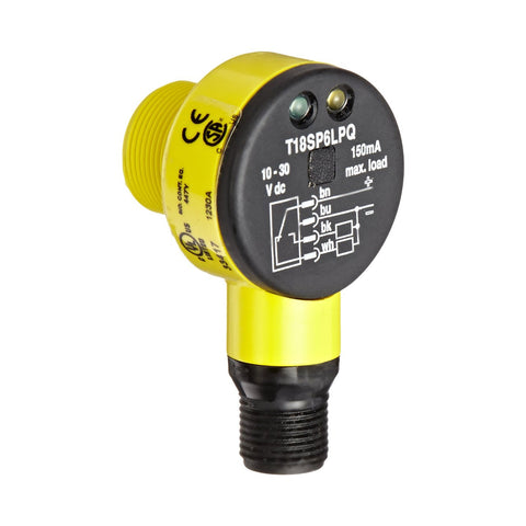 Banner T18SP6LPQ EZ-BEAM® T18 Polarized Retroreflective Sensor for industrial automation.