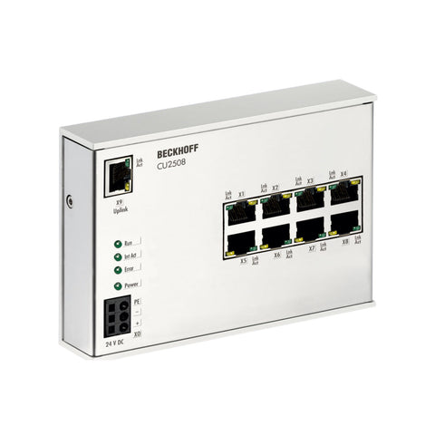 Beckhoff CU2508 8-port EtherCAT switch PCIe card, real-time automation networking