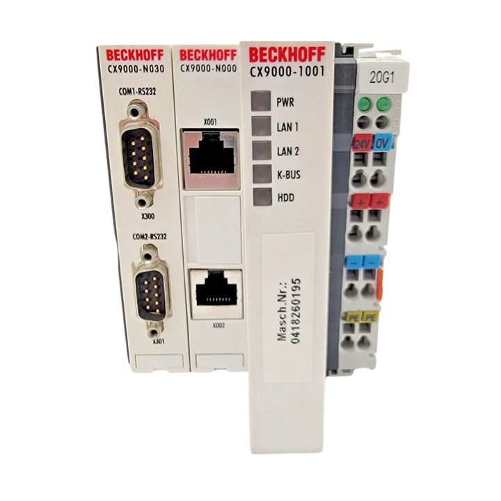 Beckhoff CX9000 Embedded PC, ARM CPU, Ethernet, K-Bus, DIN rail controller