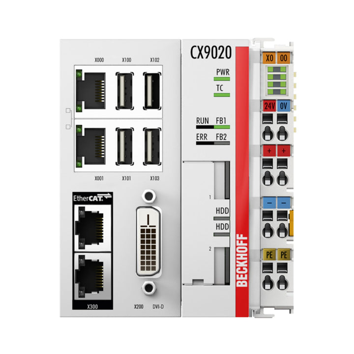 Beckhoff CX9020-0111 embedded PC, ARM Cortex-A8 1 GHz, 512 MB RAM, EtherCAT