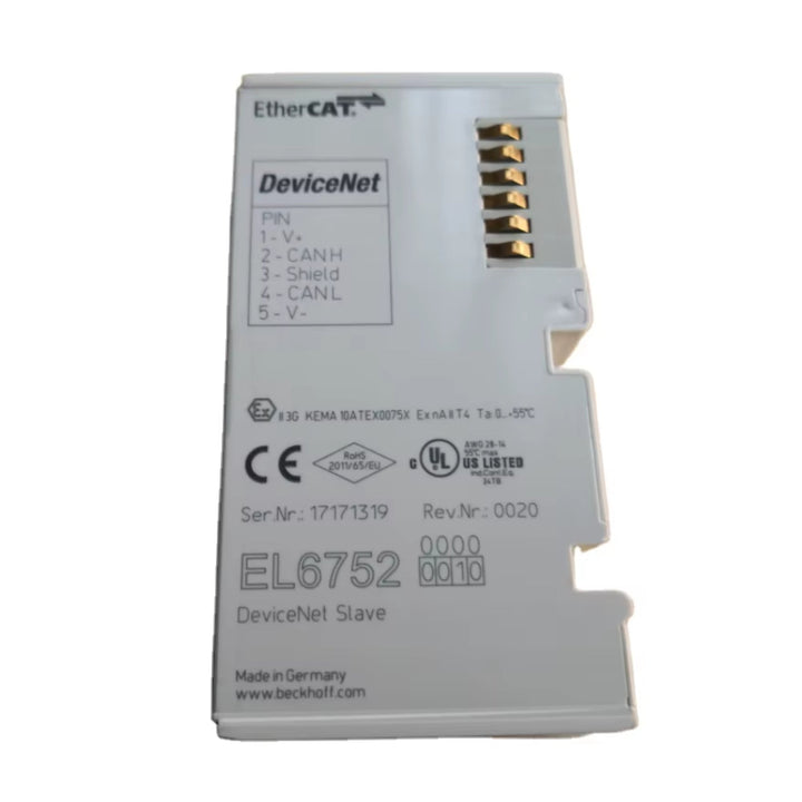 Beckhoff EL6752-0010 EtherCAT terminal, CANopen master/slave communication