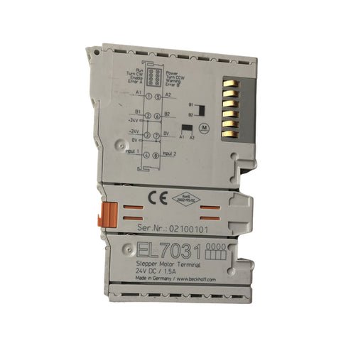 Beckhoff EL7031 stepper motor terminal, 1.5 A 50 V DC, EtherCAT