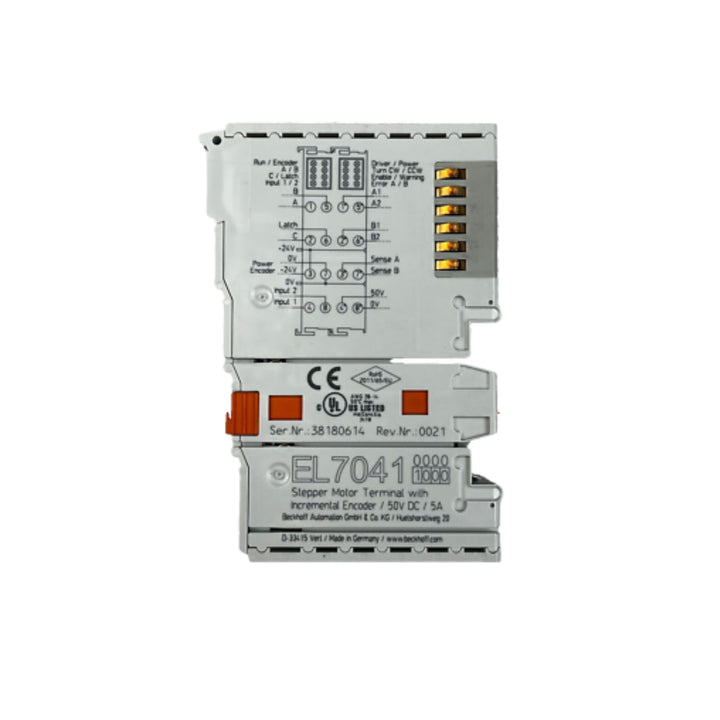 Beckhoff EL7041 EtherCAT stepper motor terminal, 1-channel, 5 A 50 V DC, DIN-rail mount