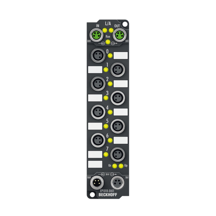 Beckhoff EP1018-0001 EtherCAT Box, 8-channel digital input, IP67