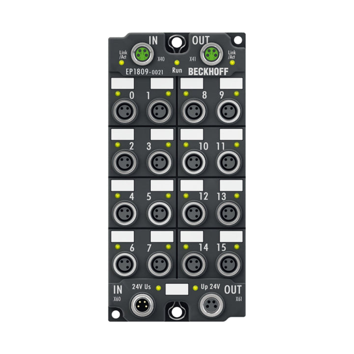 Beckhoff EP1809-0021 EtherCAT Box, 16 digital inputs, 24 V DC, IP67