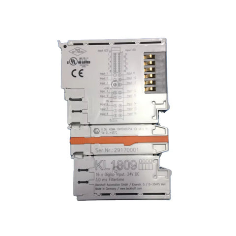 Beckhoff KL1809 digital input terminal, 16-channel, 24 V DC, 3 ms filter