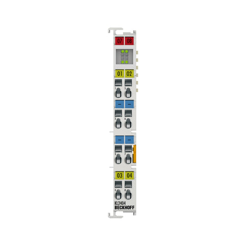 Beckhoff KL2404 4-channel digital input terminal, 24 V DC, for precise signal detection in automation systems.