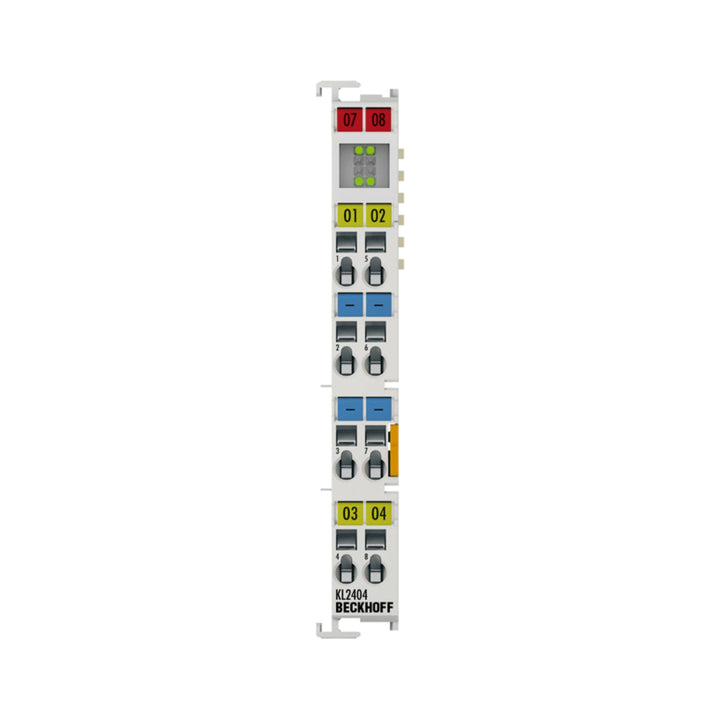 Beckhoff KL2404 4-channel digital input terminal, 24 V DC, for precise signal detection in automation systems.