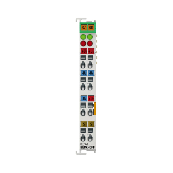 Beckhoff KL3351 1-channel analog input terminal for incremental encoder signals in motion control and automation.