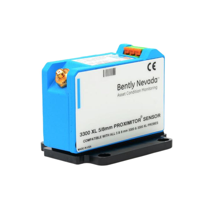Bently Nevada 330180-50-00 3300 XL Proximitor sensor for extended range vibration and shaft position monitoring.