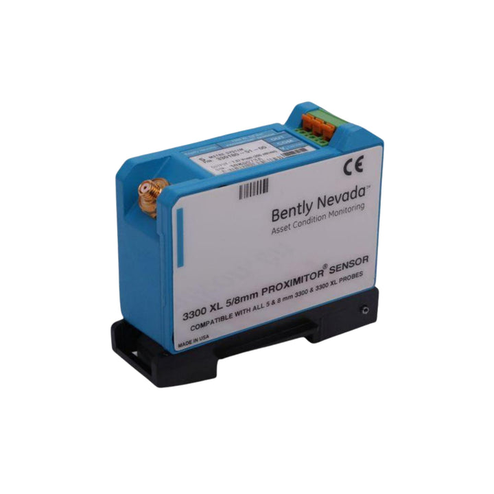 Bently Nevada 330180-X1-05 3300 XL Proximitor sensor with extended range and modified output for vibration monitoring.