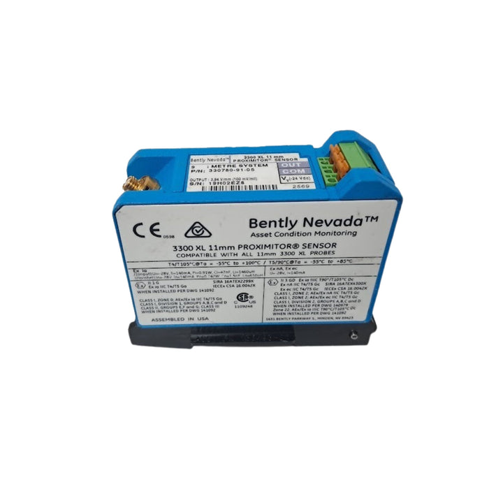 Bently Nevada 330780-91-05 3300 XL proximity probe, 5 mm gap, for precise industrial vibration and position monitoring.