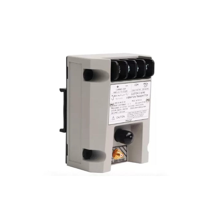 Bently Nevada 990-04-50-01-00 vibration transmitter with 4–20 mA output for continuous machinery monitoring.