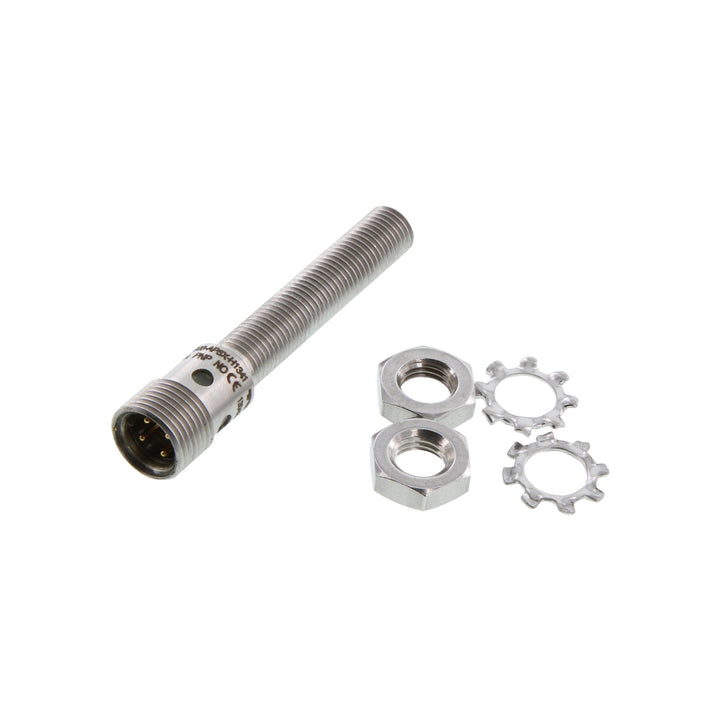 Turck BI2-EG08-AN6X-H1341 M8 inductive sensor with 2 mm range and NPN NO output.