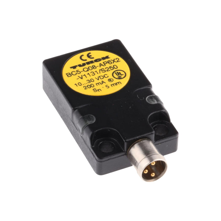 Turck BI5-Q08-AP6X2-V1131 compact Q08 inductive sensor, 5 mm range, PNP NO.