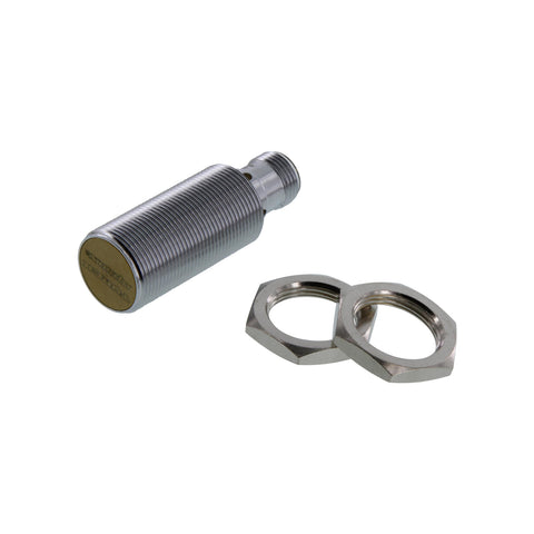 Turck BI5U-M18-AP6X-H1141 M18 inductive proximity sensor, 5 mm flush sensing, PNP NO output.