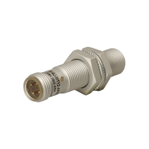 Turck BI8U-MT18-AP6X-H1141 M18 inductive sensor, 8 mm range, Factor 1, PNP NO output.