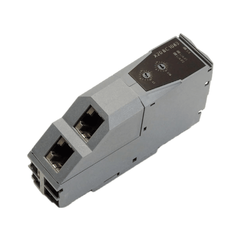 B&R X20BC1083 POWERLINK bus controller with integrated 2-port hub, supporting up to 2 interface modules for industrial automation systems.