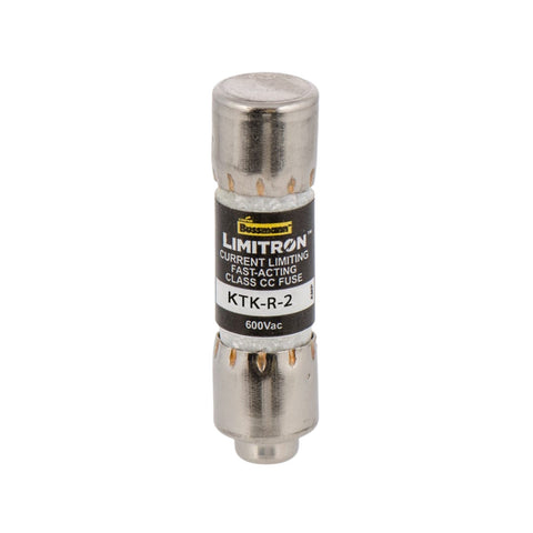 Bussmann BK/KTK-R-2 fast-acting fuse, 2 A, 600 V, Class CC LIMITRON