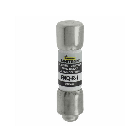 Bussmann FNQ-R-1 Class CC fuse, 1 A, 600 V, time-delay, rejection style