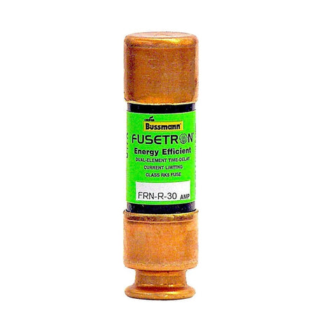 Bussmann FRN-R-30 Class RK5 fuse, 30 A, 250 V AC, dual element, time-delay