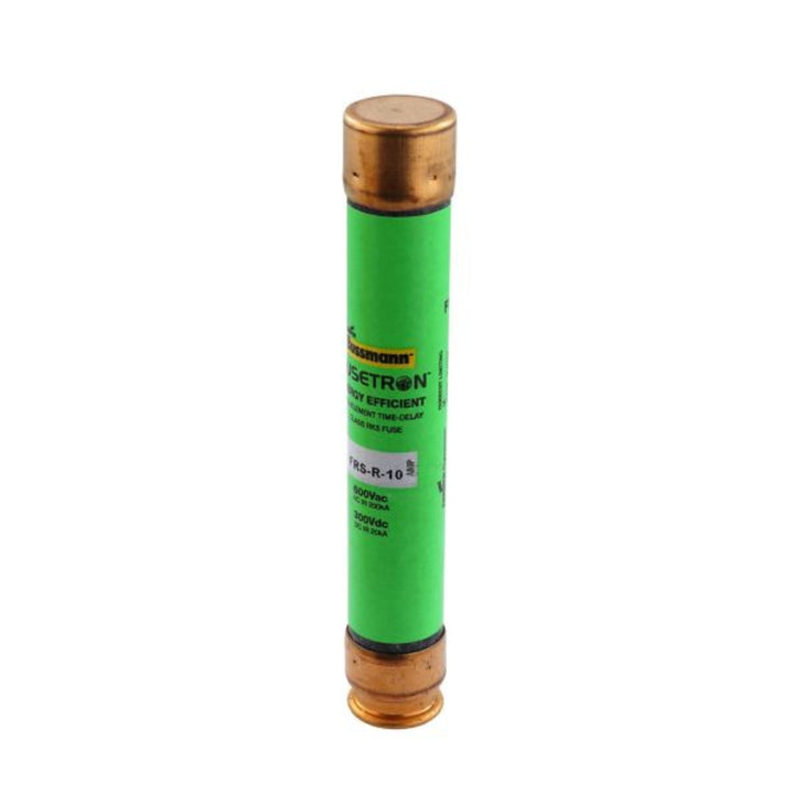 Bussmann FRS-R-10 Class RK5 fuse, 10 A, 600 V AC / 300 V DC, time-delay