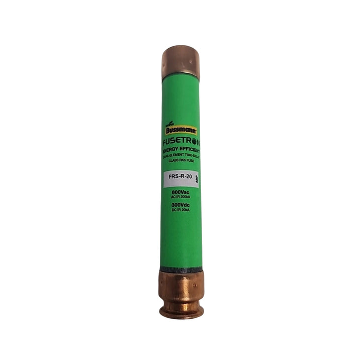 Bussmann FRS-R-20 Class RK5 fuse, 20 A, 600 V AC, dual element, time-delay
