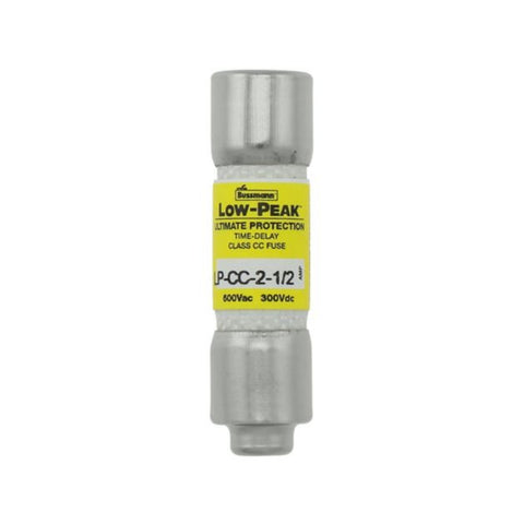 Eaton Bussmann LP-CC-2-1/2 Class CC time-delay fuse, 2.5 A, 600 V AC / 300 V DC