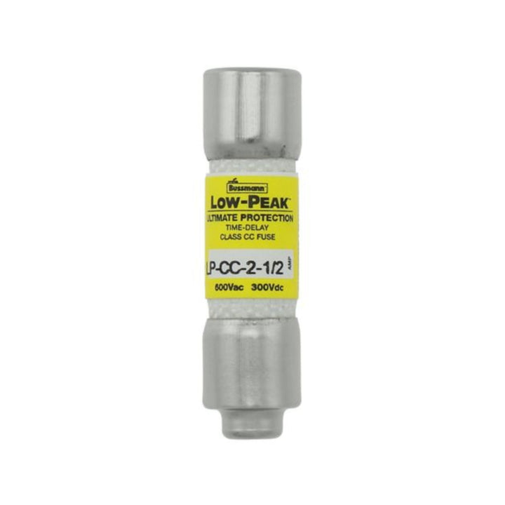 Eaton Bussmann LP-CC-2-1/2 Class CC time-delay fuse, 2.5 A, 600 V AC / 300 V DC