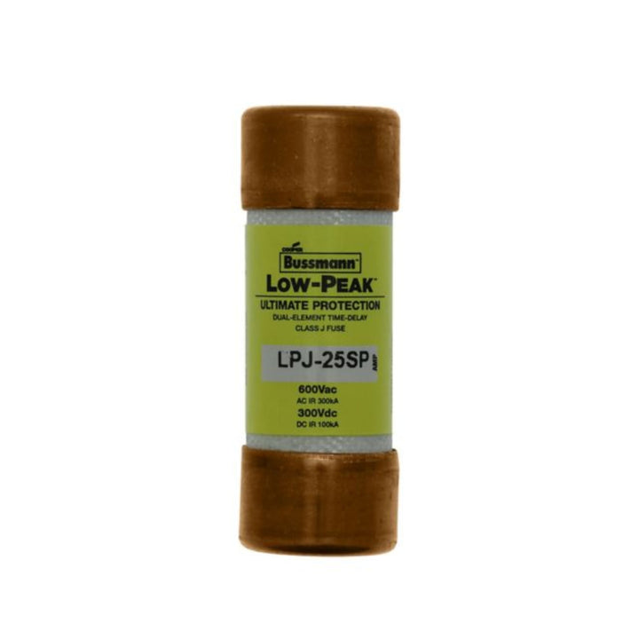 Bussmann LPJ-25SP Class J fuse, 25 A, 600 V, time-delay, dual-element