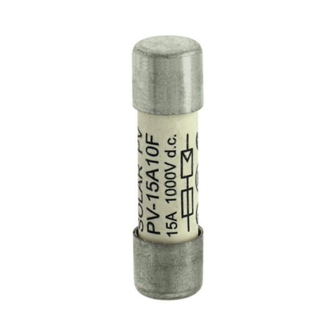Bussmann PV-15A10F photovoltaic fuse 15 A 1000 Vdc Class gPV 10x38 mm