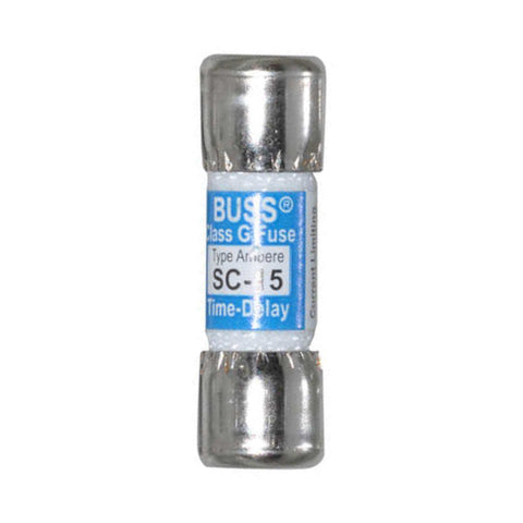 Eaton Bussmann SC-15 Class G fuse, 15 A, 600 V AC / 170 V DC, rejection style
