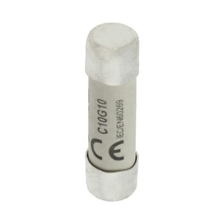 Eaton Bussmann C10G10 cylindrical fuse, 10 A, 500 V AC, 10 × 38 mm, ceramic body