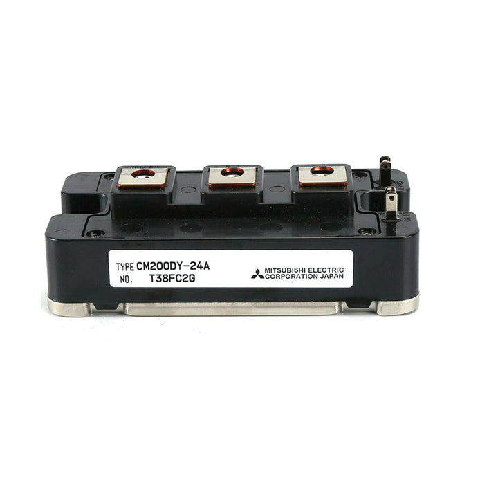 Mitsubishi CM200DY‑24A dual 200 A 1200 V IGBT module, half‑bridge with isolated baseplate and fast‑recovery 