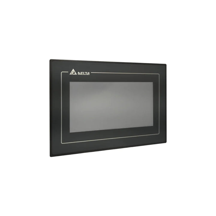 Delta DOP-107EV HMI Panel for industrial use, featuring compact design and efficient operation.