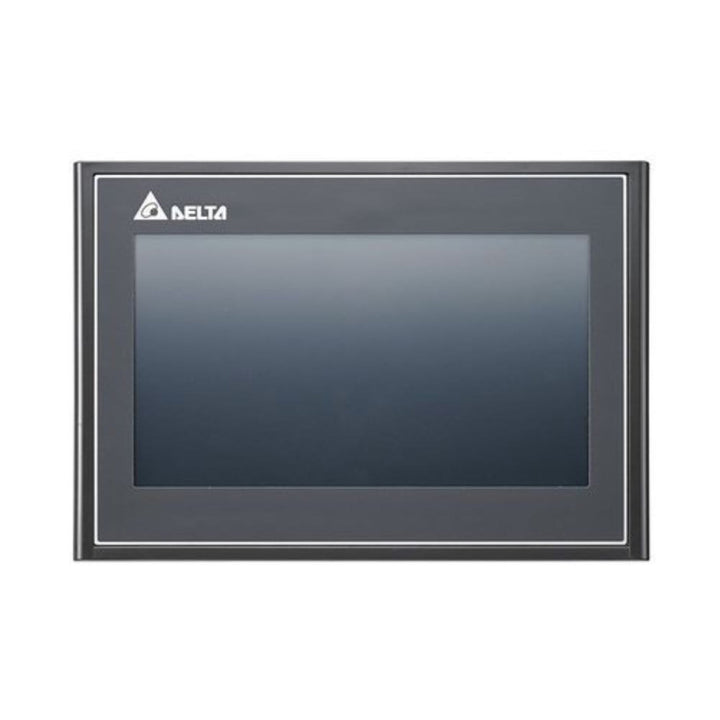 Delta DOP-110CS 10.1" HMI with 1024x600 resolution, Ethernet, USB, and serial ports for advanced industrial automation systems.