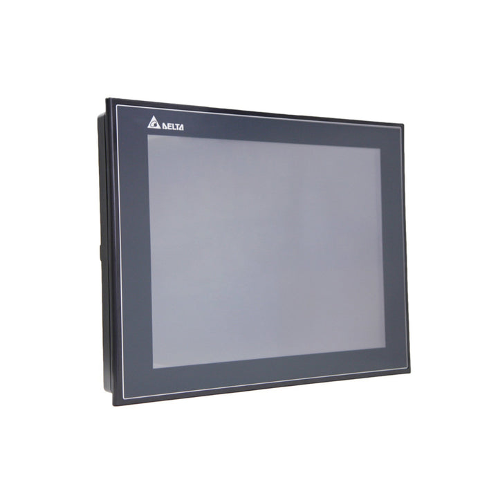 Delta DOP-112WX HMI Panel, featuring advanced interface technology and robust construction for industrial use.