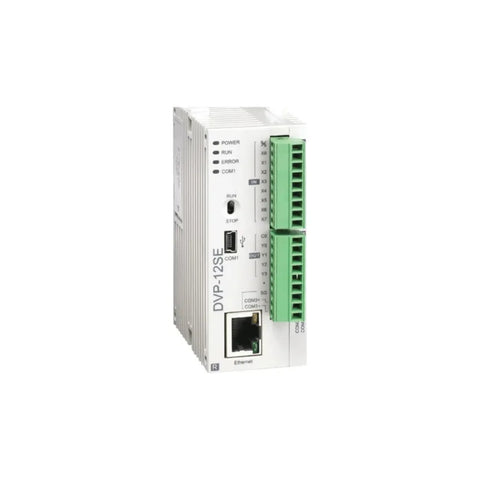 Delta DVP-12SE11T PLC Module for efficient industrial automation applications.